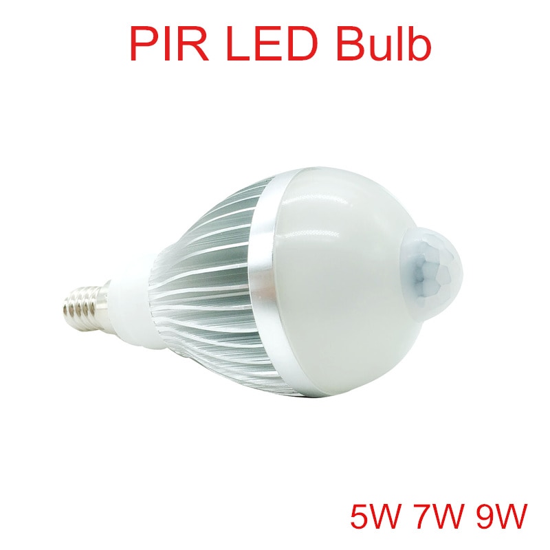 PIR LED  AC110V-240 E14   LED ߿ ,..